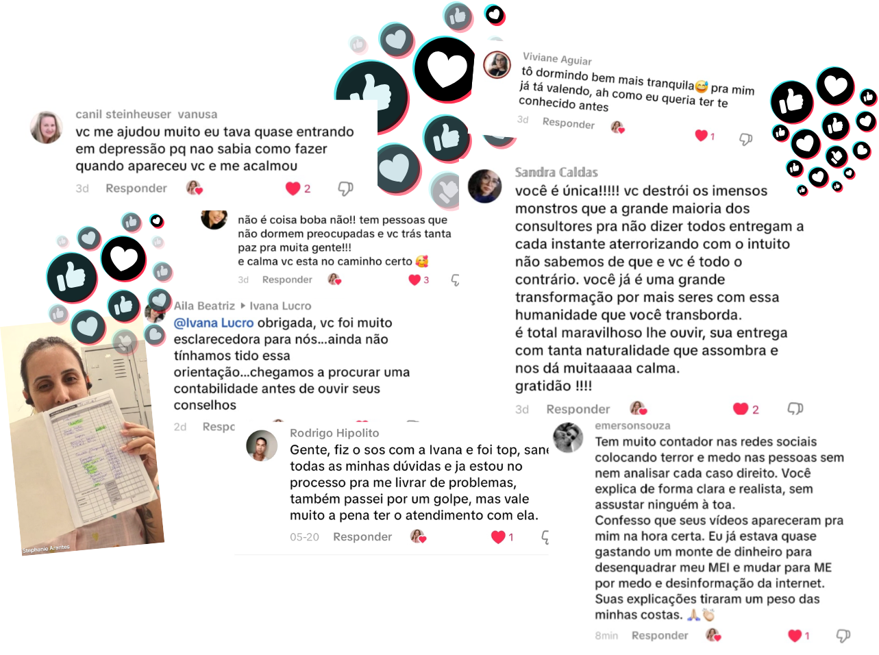 Mais depoimentos