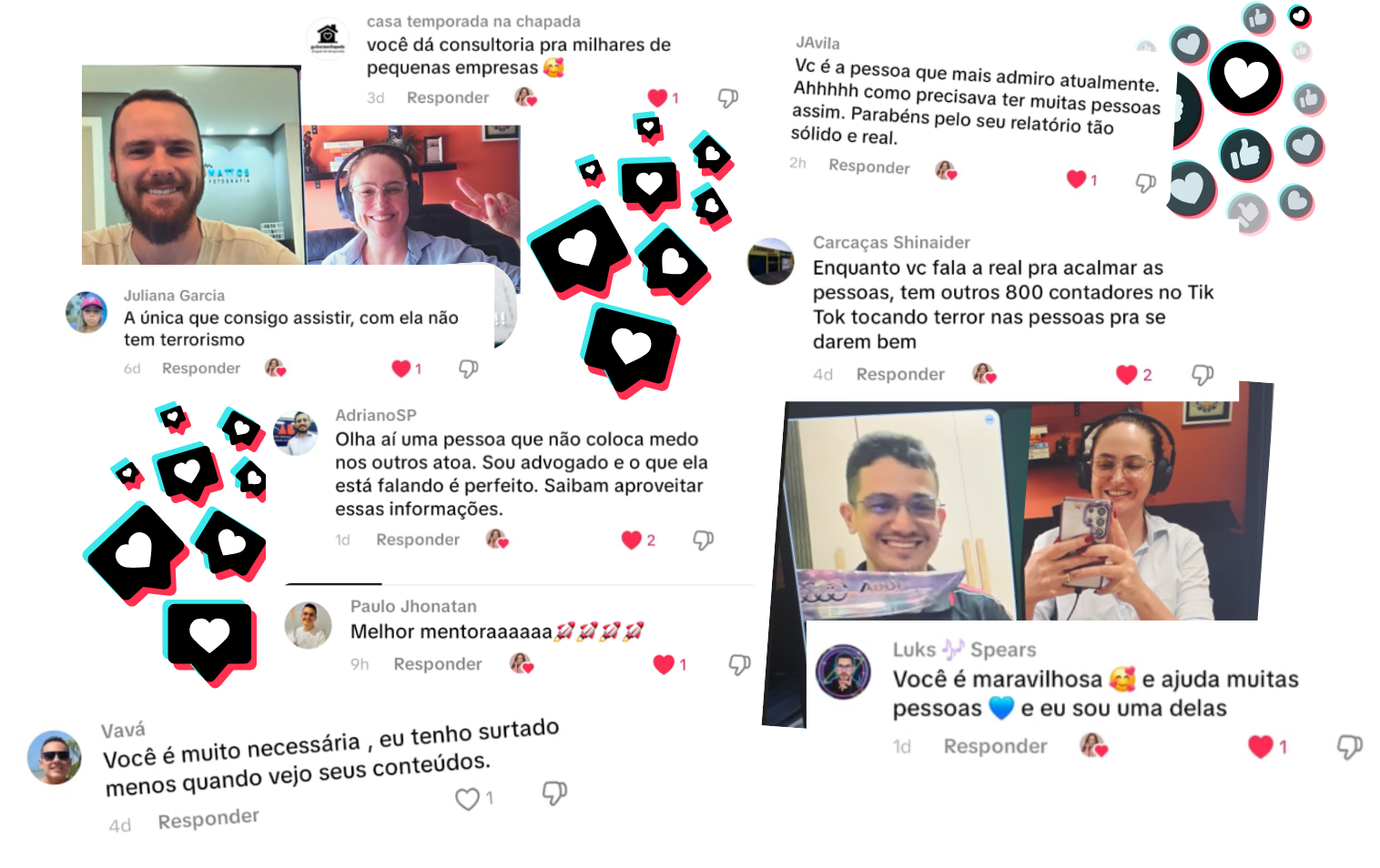 Depoimentos de alunos